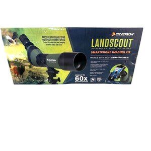 Celestron LandScout Spotting Scope 20-60x65mm with Smartphone Imaging Kit NEW